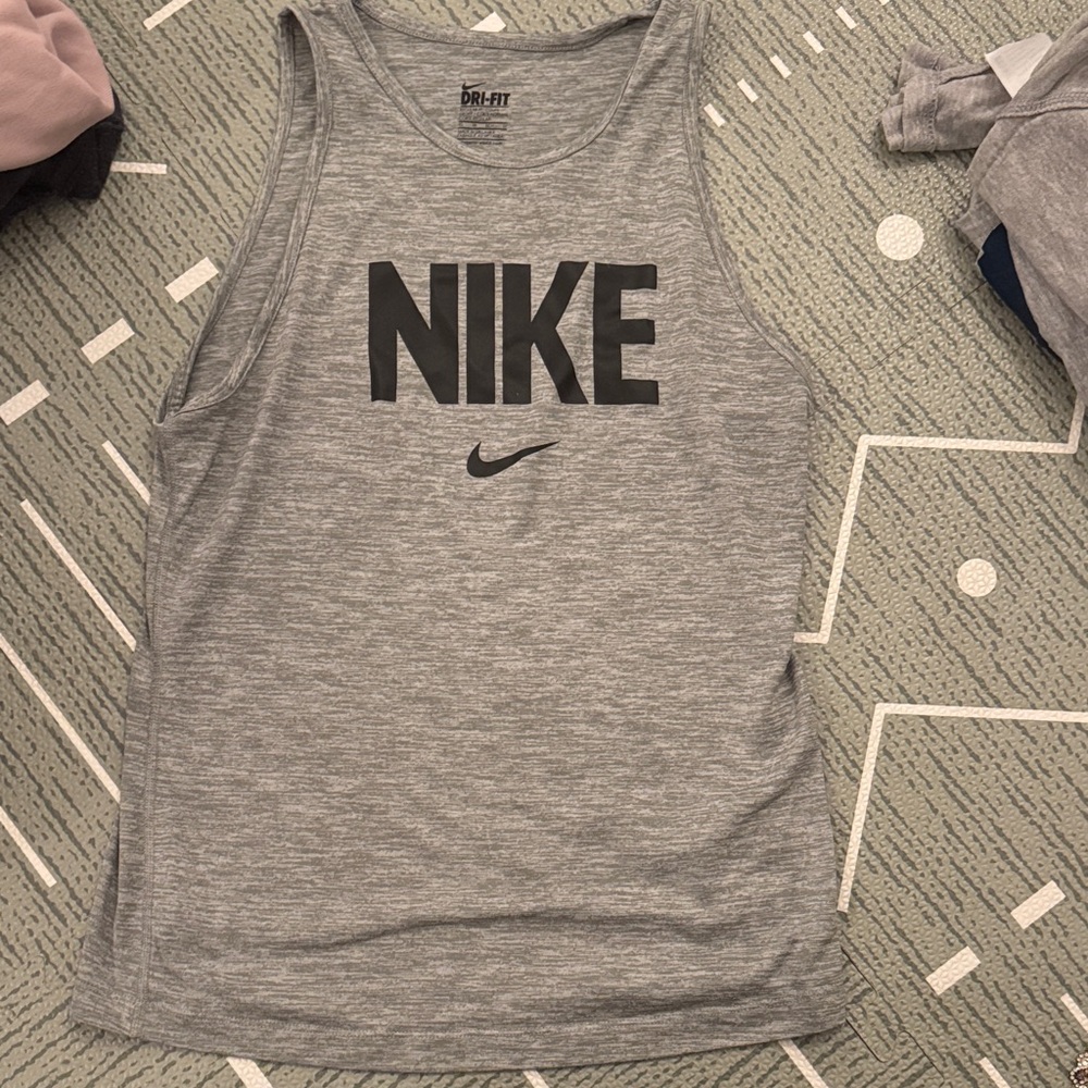 Nike Heather Gray Dri-FIT Tank